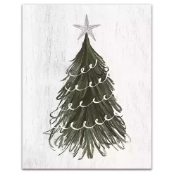 Wispy Christmas Tree Canvas Art Print