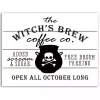 Witch's Brew Coffee Co Halloween Wall Plaque