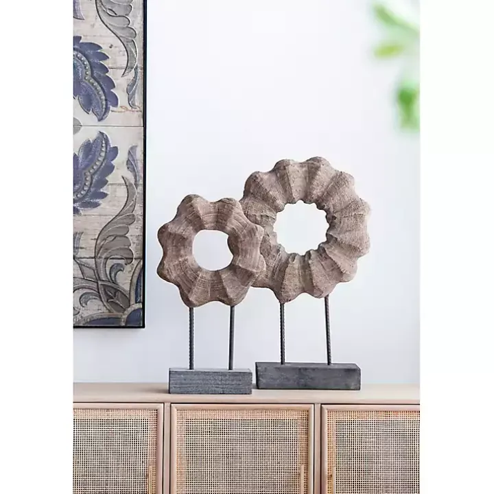 Wood Wave Ring Figurine