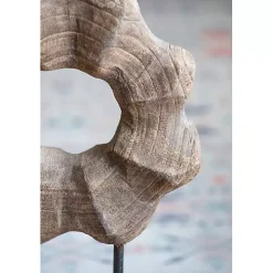 Wood Wave Ring Figurine