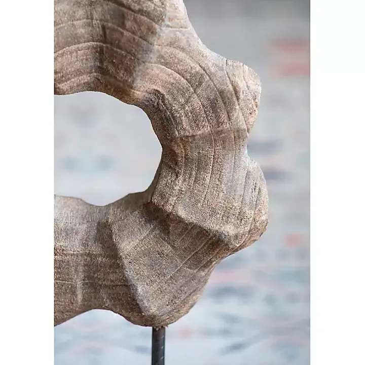 Wood Wave Ring Figurine