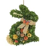 Wooden Floral Bunny Shaped Wreath