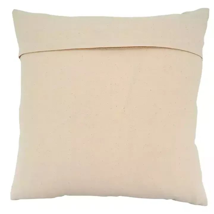 Woven Black and White Chevron Throw Pillow