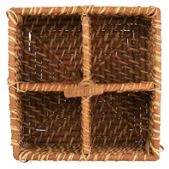 Woven Rattan Martha Stewart Flatware Caddy