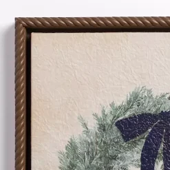 Wreath with Bells Framed Canvas Art Print