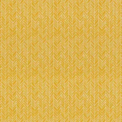 Yellow Herringbone Outdoor Seat Cushions, Set of 2