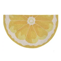 Yellow Lemon Indoor/Outdoor Accent Rug, 2x3