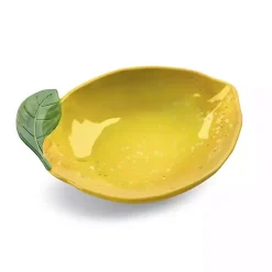 Yellow Lemon Melamine Cereal Bowls, Set of 6