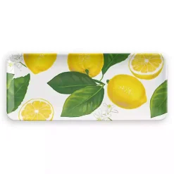 Yellow Lemon Melamine Serving Tray