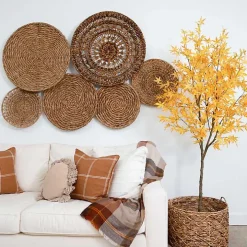 Yellow Maple Tree in Black Planter, 7 ft.