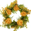 Yellow Peony and Greenery Wreath
