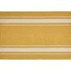 Yellow Striped Fringe Placemats, Set of 4