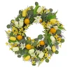 Yellow Tulip and Lemon Wreath